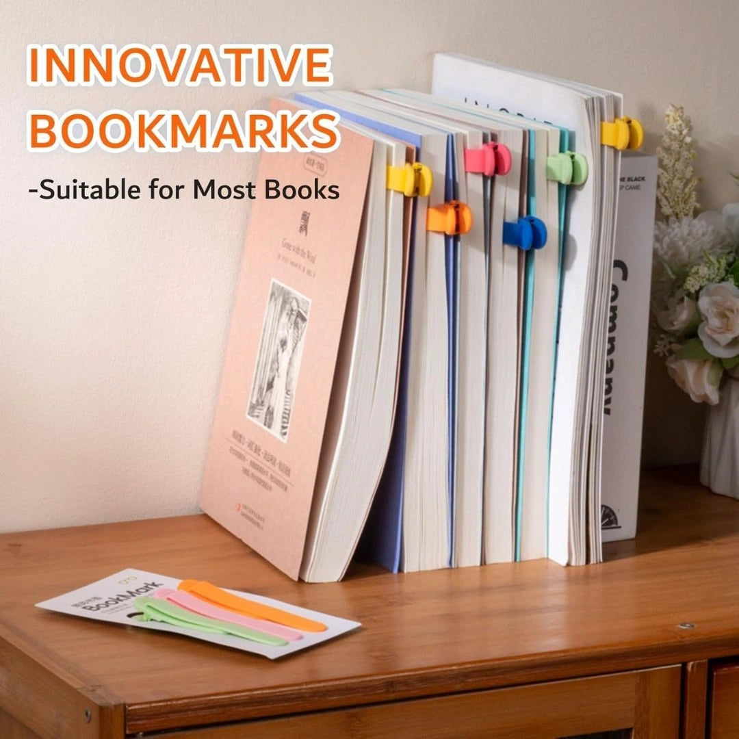 Silicone bookmark clip flexible bend close-up